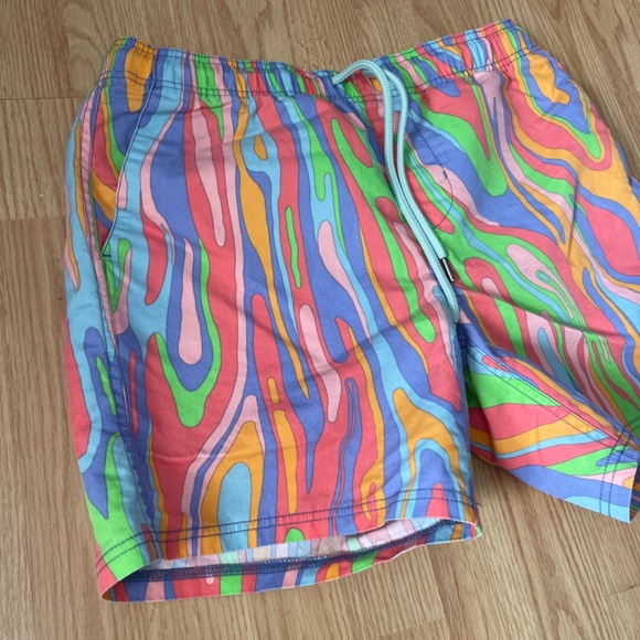 Men’s Rowdy Gentlemen Colorful Mesh Lined Swim Trunks Size Medium - Picture 3 of 6